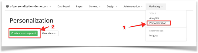 Creating a SF segment Creating a SF segment