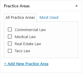 Practice Areas